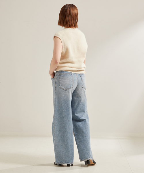 plage（プラージュ）の「Fur ベスト（ニット/セーター・レディース・ブラック/アイボリー・FREE）」の3枚目の写真