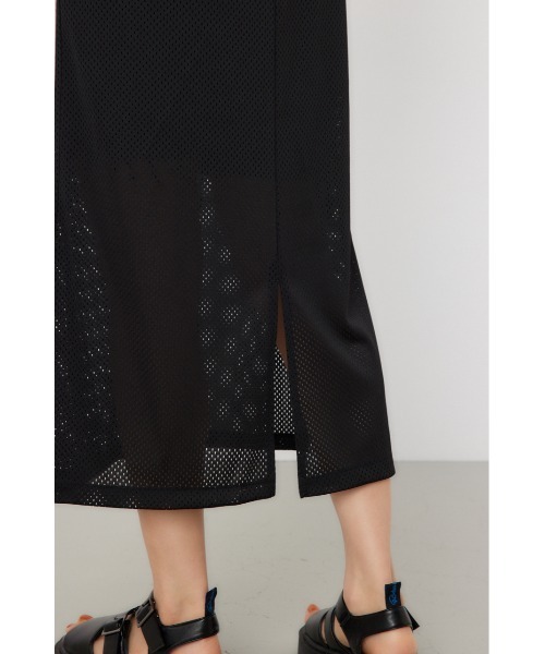 RODEO CROWNS WIDE BOWL(ロデオクラウンズワイドボウル)の「(限定カラー)メッシュ切り替えラインキャミワンピース(ワンピース・レディース・ブラック・FREE)」の13枚目の写真