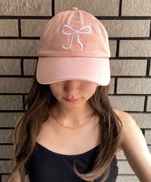 NANEA（ナネア）の「リボン刺繍キャップ（キャップ・レディース）」