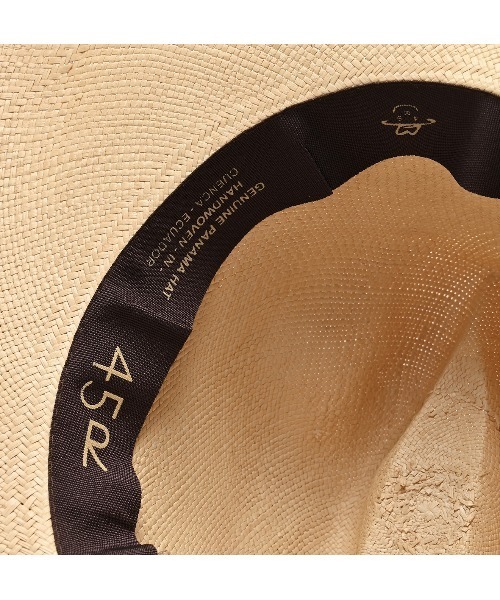 45R（フォーティファイブアール）の「CHAMULA パナマハット（大）（ハット・レディース・ブラック/ナチュラル・FREE）」の11枚目の写真