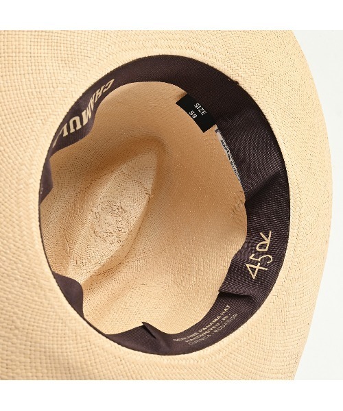 45R（フォーティファイブアール）の「CHAMULA パナマハット（大）（ハット・レディース・ブラック/ナチュラル・FREE）」の8枚目の写真