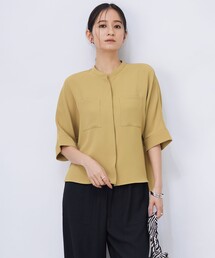 ライトダブルクロス クロップドシャツ