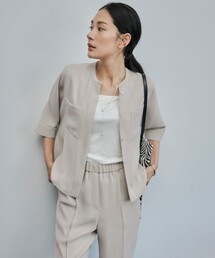 ライトダブルクロス クロップドシャツ