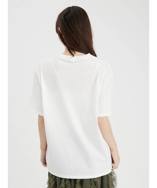 FURFUR（ファーファー）の「【上國料萌衣コラボ】キャットチェリーTシャツ（Tシャツ/カットソー・レディース・チャコールグレー/オフホワイト/ブルー・2/0）」の13枚目の写真