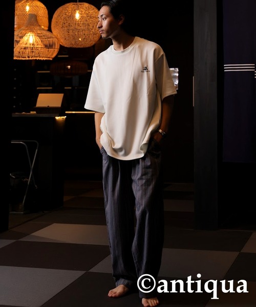antiqua（アンティカ）の「ストレッチロゴTシャツ（Tシャツ/カットソー・レディース・ホワイト/ブラック・R/P）」の15枚目の写真