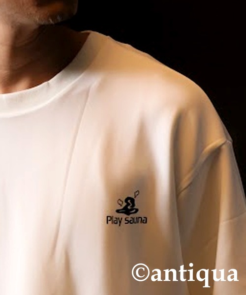 antiqua（アンティカ）の「ストレッチロゴTシャツ（Tシャツ/カットソー・レディース・ホワイト/ブラック・R/P）」の16枚目の写真