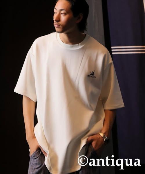 antiqua（アンティカ）の「ストレッチロゴTシャツ（Tシャツ/カットソー・レディース・ホワイト/ブラック・R/P）」の17枚目の写真