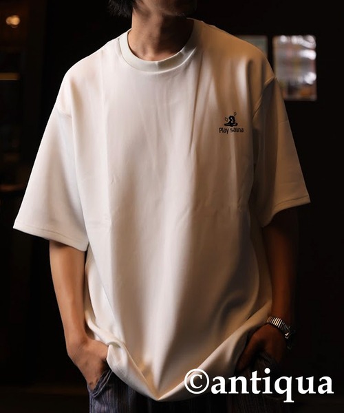 antiqua（アンティカ）の「ストレッチロゴTシャツ（Tシャツ/カットソー・レディース・ホワイト/ブラック・R/P）」の14枚目の写真