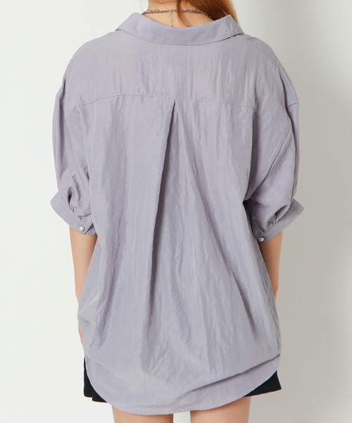 GORGE(ゴージ)の「《パールボタン×スキッパー》レディース ブラウス 抜け感 ゆったりシルエット 春夏秋(シャツ/ブラウス・レディース・オフホワイト/イエロー/ラベンダー/ピンク・F)」の6枚目の写真