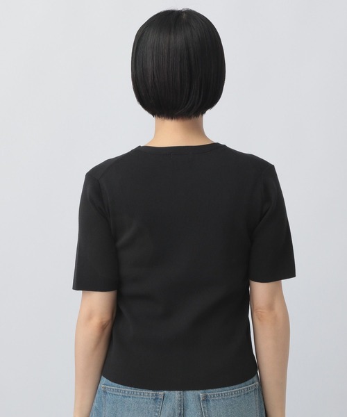 A part by（アパートバイ）の「FROZZEEニットTシャツ（Tシャツ/カットソー・レディース・グリーン/ベージュ/ブラック/アイボリー・FREE）」の22枚目の写真