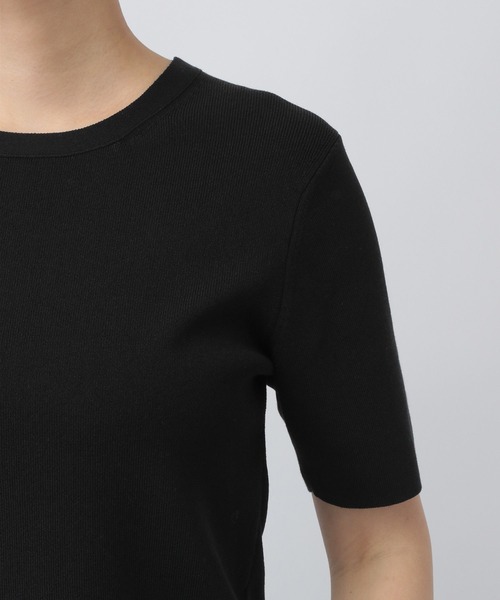 A part by（アパートバイ）の「FROZZEEニットTシャツ（Tシャツ/カットソー・レディース・グリーン/ベージュ/ブラック/アイボリー・FREE）」の20枚目の写真