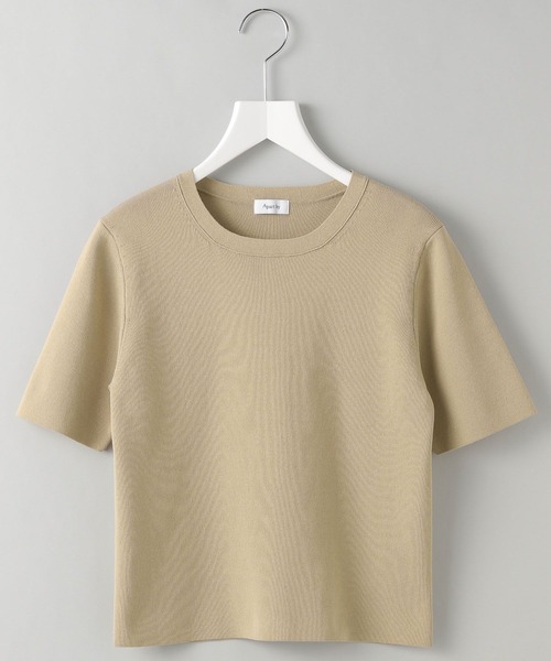 A part by（アパートバイ）の「FROZZEEニットTシャツ（Tシャツ/カットソー・レディース・グリーン/ベージュ/ブラック/アイボリー・FREE）」の16枚目の写真