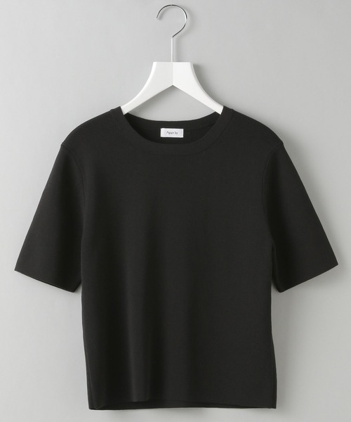 A part by（アパートバイ）の「FROZZEEニットTシャツ（Tシャツ/カットソー・レディース・グリーン/ベージュ/ブラック/アイボリー・FREE）」の14枚目の写真