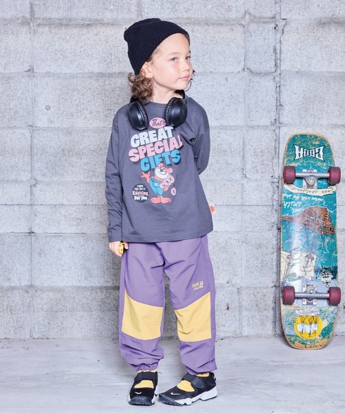 Life Support Products（ライフサポートプロダクツ）の「【防汚加工】プリントロンT（Tシャツ/カットソー・キッズ・ライトブラウン/グリーン/チャコール/オフホワイト/マスタード/ターコイズブルー・100/90/80/95/110/150/140/130/120）」の17枚目の写真