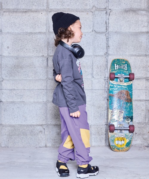 Life Support Products（ライフサポートプロダクツ）の「【防汚加工】プリントロンT（Tシャツ/カットソー・キッズ・ライトブラウン/グリーン/チャコール/オフホワイト/マスタード/ターコイズブルー・100/90/80/95/110/150/140/130/120）」の15枚目の写真