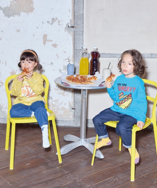 Life Support Products（ライフサポートプロダクツ）の「【防汚加工】プリントロンT（Tシャツ/カットソー・キッズ・ライトブラウン/グリーン/チャコール/オフホワイト/マスタード/ターコイズブルー・100/90/80/95/110/150/140/130/120）」の12枚目の写真