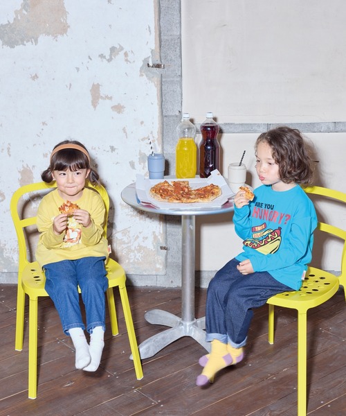 Life Support Products（ライフサポートプロダクツ）の「【防汚加工】プリントロンT（Tシャツ/カットソー・キッズ・ライトブラウン/グリーン/チャコール/オフホワイト/マスタード/ターコイズブルー・100/90/80/95/110/150/140/130/120）」の11枚目の写真