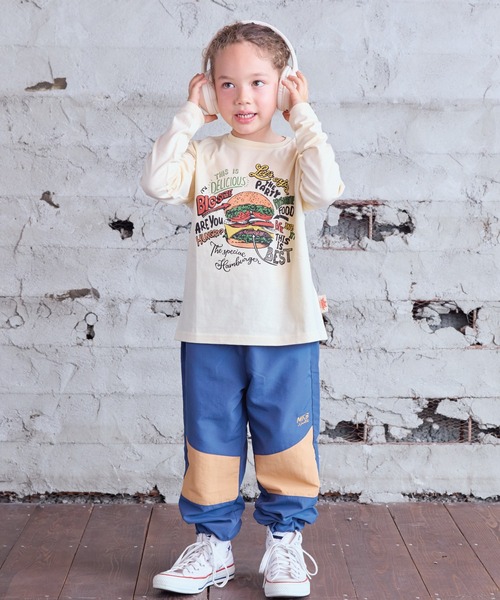 Life Support Products（ライフサポートプロダクツ）の「【防汚加工】プリントロンT（Tシャツ/カットソー・キッズ・ライトブラウン/グリーン/チャコール/オフホワイト/マスタード/ターコイズブルー・100/90/80/95/110/150/140/130/120）」の22枚目の写真