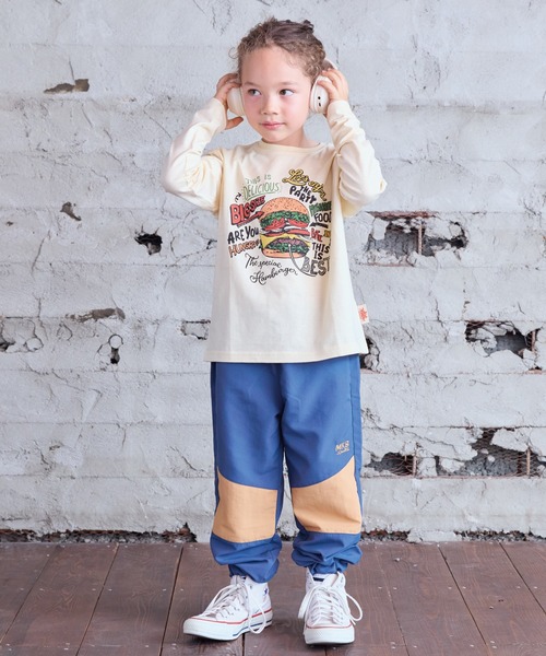 Life Support Products（ライフサポートプロダクツ）の「【防汚加工】プリントロンT（Tシャツ/カットソー・キッズ・ライトブラウン/グリーン/チャコール/オフホワイト/マスタード/ターコイズブルー・100/90/80/95/110/150/140/130/120）」の21枚目の写真