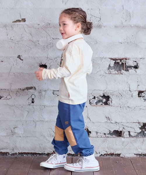 Life Support Products（ライフサポートプロダクツ）の「【防汚加工】プリントロンT（Tシャツ/カットソー・キッズ・ライトブラウン/グリーン/チャコール/オフホワイト/マスタード/ターコイズブルー・100/90/80/95/110/150/140/130/120）」の20枚目の写真