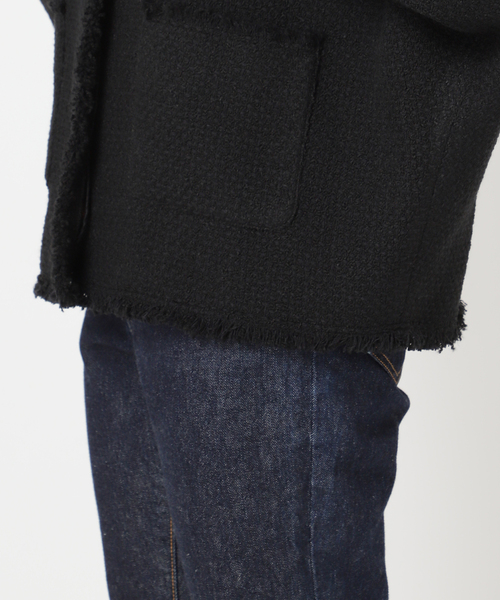 ジャーナルスタンダードレサージュ GIORICAツイード ドルマン ジャケット journal standard L'essage（ジャーナルスタンダードレサージュ