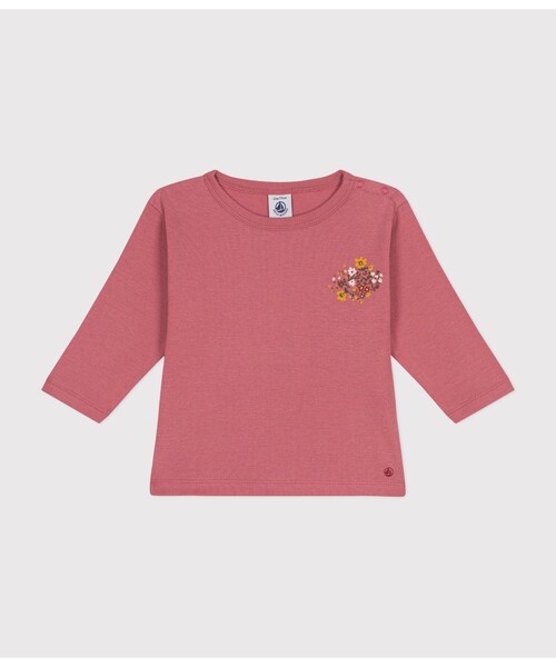 PETIT BATEAU(プチバトー)の「長袖Tシャツ(Tシャツ/カットソー・キッズ・ネイビー/グレー/ブルー/ピンク・18MONTH/24MONTH/36MONTH/12MONTH)」の1枚目の写真