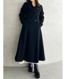 MERCURYDUO | フィットアンドフレアロングウールコート(その他アウター)