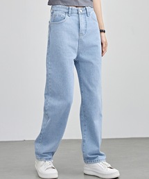 Lace Ladies（レースレディース）の「ハイウエスト ストレート セミワイド デニム パンツ（デニムパンツ）」