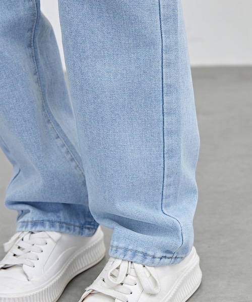 Lace Ladies(レースレディース)の「ハイウエスト ストレート セミワイド デニム パンツ(デニムパンツ・レディース・ブラック/ブルー・XS/S/M/L/XL)」の19枚目の写真