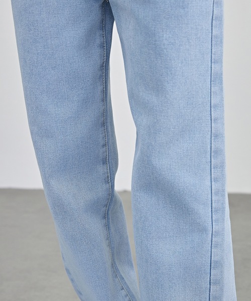 Lace Ladies(レースレディース)の「ハイウエスト ストレート セミワイド デニム パンツ(デニムパンツ・レディース・ブラック/ブルー・XS/S/M/L/XL)」の20枚目の写真