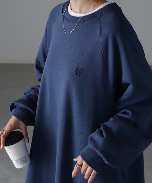 HUG.U（ハグユー）の「スウェットワンピ（ワンピース・レディース・ブラック/グレー/ブルー・FREE）」の14枚目の写真