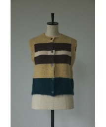 BLACK BY MOUSSY | border knit vest(ボーダーニットベスト)(ベスト)