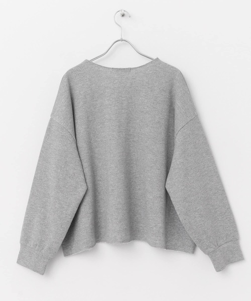 URBAN RESEARCH ROSSO WOMEN(アーバンリサーチ ロッソ)の「ラメVネックプルオーバー(Tシャツ/カットソー・レディース・グレー/オフホワイト・FREE)」の7枚目の写真