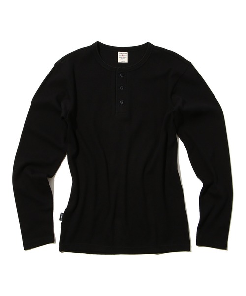 AVIREX(アヴィレックス)の「《DAILY/デイリー》RIB LONGSLEEVE HENLEY NECK T-SHIRT / リブ 長袖 ヘンリーネック Tシャツ デイリーウェア / AVIREX / アヴィレックス(Tシャツ/カットソー・メンズ・ロイヤルブルー/チャコール/ホワイト/ブラック/グレー・X-LARGE/SMALL/MEDIUM/LARGE)」の15枚目の写真