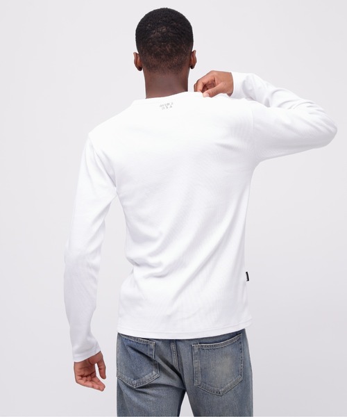 AVIREX(アヴィレックス)の「《DAILY/デイリー》RIB LONGSLEEVE HENLEY NECK T-SHIRT / リブ 長袖 ヘンリーネック Tシャツ デイリーウェア / AVIREX / アヴィレックス(Tシャツ/カットソー・メンズ・ロイヤルブルー/チャコール/ホワイト/ブラック/グレー・X-LARGE/SMALL/MEDIUM/LARGE)」の7枚目の写真