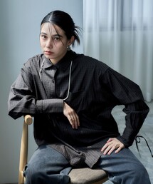 FREAK'S STORE | 袖リボン チェックシャツ(シャツ/ブラウス)