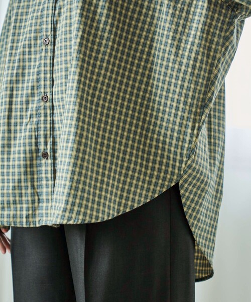 FREAK'S STORE（フリークスストア）の「袖リボン チェックシャツ（シャツ/ブラウス・レディース・ブラウン/グリーン・ﾌﾘ-）」の19枚目の写真
