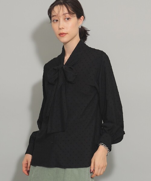 【セール】カット ドビー ボウタイ ブラウス（シャツ/ブラウス）｜Ray BEAMS（レイビームス）