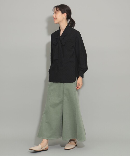 Ray BEAMS（レイビームス）の「カット ドビー ボウタイ ブラウス（シャツ/ブラウス・レディース・ホワイト/ブラック・ONE SIZE）」の10枚目の写真