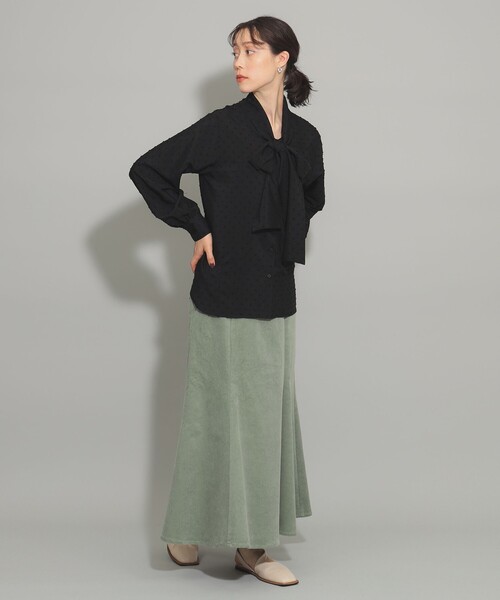 Ray BEAMS（レイビームス）の「カット ドビー ボウタイ ブラウス（シャツ/ブラウス・レディース・ホワイト/ブラック・ONE SIZE）」の11枚目の写真