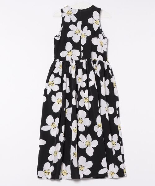 Jayro（ジャイロ）の「イラストフラワー柄ノースリーブワンピース　C38 830A（ワンピース・レディース・ブラック/グリーン・FREE）」の3枚目の写真