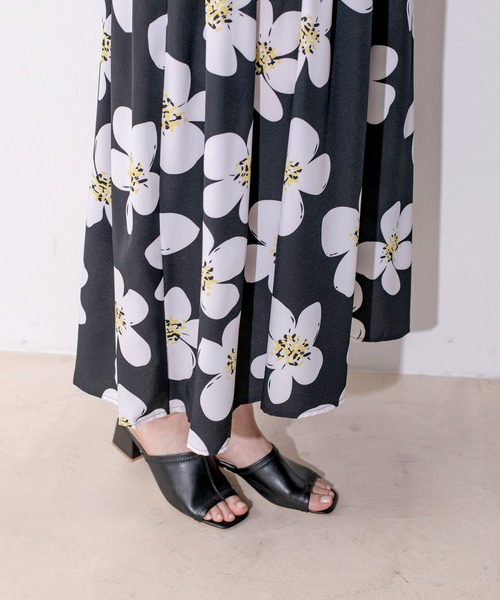 Jayro（ジャイロ）の「イラストフラワー柄ノースリーブワンピース　C38 830A（ワンピース・レディース・ブラック/グリーン・FREE）」の19枚目の写真