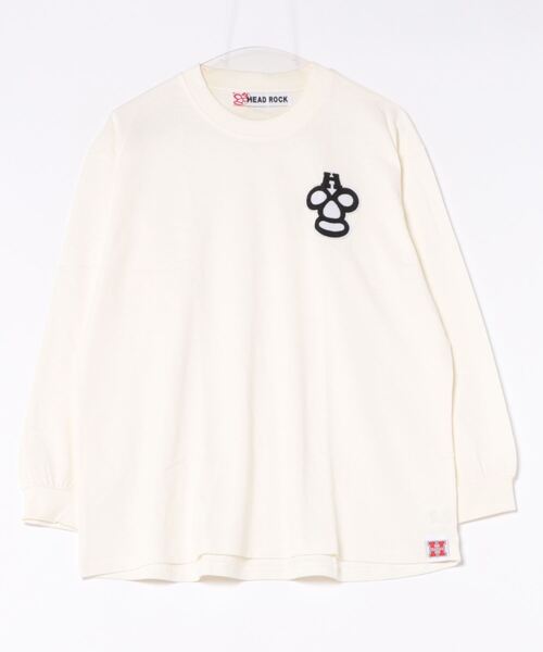 HEAD ROCK(ヘッドロック)の「長袖オーバーサイズTシャツ(大人)(Tシャツ/カットソー・レディース・オフホワイト/杢グレー/スミクロ・160/170/180)」の2枚目の写真