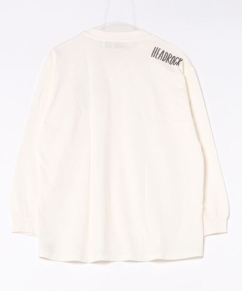 HEAD ROCK(ヘッドロック)の「長袖オーバーサイズTシャツ(大人)(Tシャツ/カットソー・レディース・オフホワイト/杢グレー/スミクロ・160/170/180)」の4枚目の写真