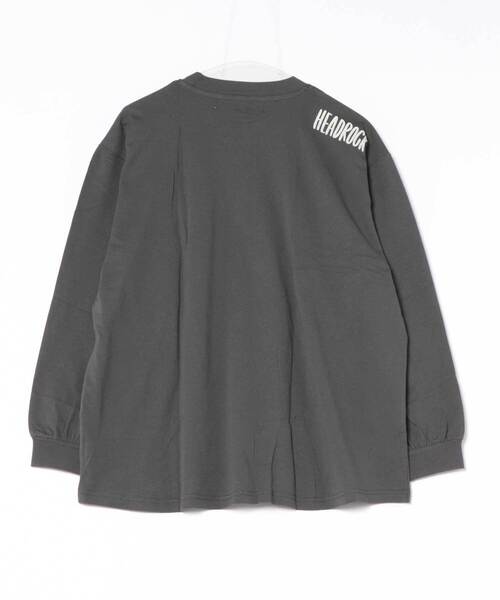 HEAD ROCK(ヘッドロック)の「長袖オーバーサイズTシャツ(大人)(Tシャツ/カットソー・レディース・オフホワイト/杢グレー/スミクロ・160/170/180)」の6枚目の写真