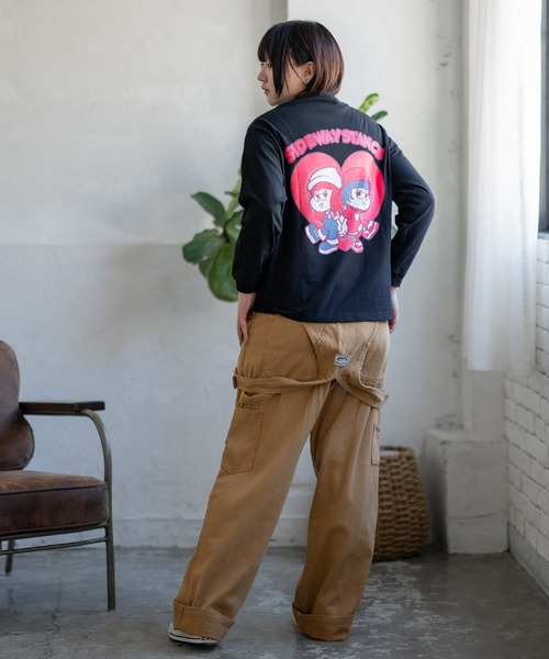 SIDEWAY STANCE(サイドウェイスタンス)の「【SIDEWAY STANCE】オリジナル グラフィック プリント レディース ロンT(Tシャツ/カットソー・レディース・ホワイト/ブラック系/ブラック/ホワイト系/ホワイト系2/ブラック系2・FREE)」の15枚目の写真