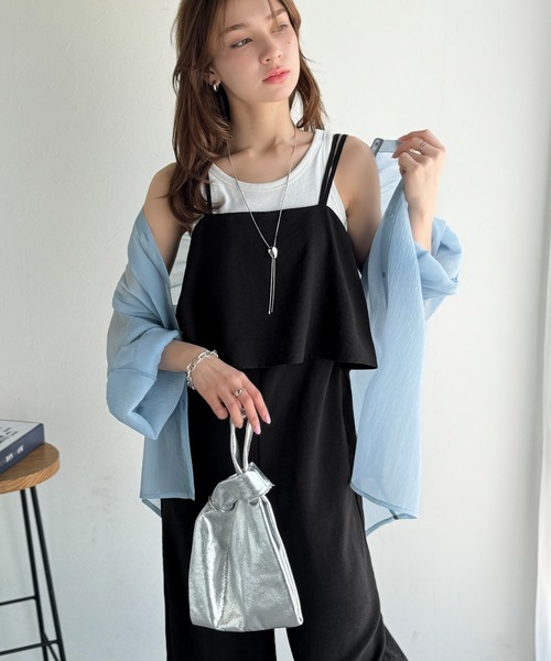 セール】毎日のコーディネートに華を添える。リネンライクフリル