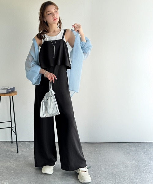 セール】毎日のコーディネートに華を添える。リネンライクフリル