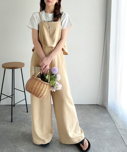 セール】毎日のコーディネートに華を添える。リネンライクフリル