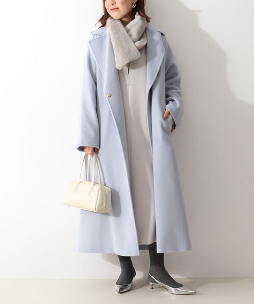 NOLLEY’S（ノーリーズ）の「エコファーアシメリバーシブルティペット（ストール/ショール・レディース・グレー系その他・FREE）」の6枚目の写真